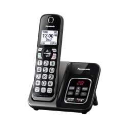 Panasonic® Cordless Telephone With Digital Answering Machine, KX-TGD630M