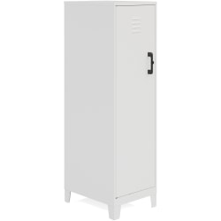 SOHO Locker - 4 Shelve(s) - In-Floor - for Office, Home, Garage, Classroom, Playroom, Basement, Sport Equipments, Toy - Overall Size 53.4" x 14.3" x 18" - White - Steel