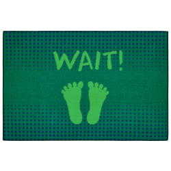 Carpets for Kids® KID$Value Rugs™ Stand And Wait Activity Rug, 3' x 4 1/2' , Green