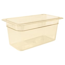 Cambro 1/9 Size H-Pan Food Pan, 2.5" Deep, Amber