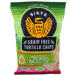 Siete Tortilla Chips, Lime, 5 Oz, Total Qty 12