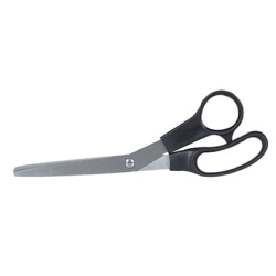 Westcott All Purpose 8" Scissors - 3.50" Cutting Length - 8" Overall Length - Left/Right - Stainless Steel - Pointed Tip - Black - 1 Each
