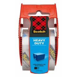 Scotch® Heavy Duty Shipping Packing Tape, 1 7/8" x 800", Black
