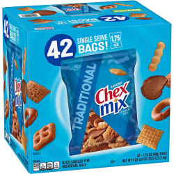 Chex Mix Traditional Flavor, 1.75 Oz, Box Of 42 Bags