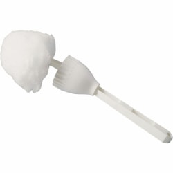 Vileda Professional Acrylic Bowl Swab - Acrylic Yarn Head - Plastic Handle - Acid Resistant, Fast-drying - White - 1 Each