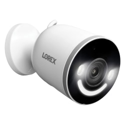 Lorex 4K Indoor/Outdoor Wi-Fi Security Camera With Smart Security Lighting, White