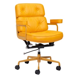 Zuo Modern Smiths Ergonomic High-Back Office Chair, Yellow