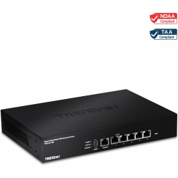 TRENDnet Gigabit Multi-WAN VPN Business Router; TWG-431BR; 5 x Gigabit ports; 1 x Console Port; QoS; Inter-VLAN Routing; Dynamic Routing; Load-Balancing; High Availability; Online Firmware Updates - Gigabit Multi-WAN VPN Business Router