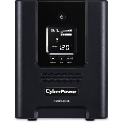 CyberPower PR2200LCDSL Smart App Sinewave UPS Systems - 2070VA/1980W, 120 VAC, NEMA 5-20P, Mini-Tower, Sine Wave, 7 Outlets, LCD, PowerPanel® Business, $375000 CEG, 3YR Warranty