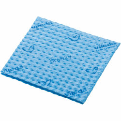 Vileda Professional Breazy Microfiber Cloths - 13.78" Length x 13.78" Width - Washable, Hygienic - Blue - 25 / Pack