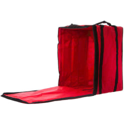 American Metalcraft Standard Nylon Pizza Delivery Bag, 27"H x 19"W x 19"D, Red