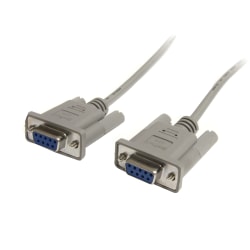 StarTech.com 6 ft Straight Through Serial Cable - DB9 F/F - Serial cable - DB-9 (F) to DB-9 (F) - 6 ft - MXT100FF - Serial cable - DB-9 (F) to DB-9 (F) - 6 ft - for P/N: ICUSB23208FD, ICUSB23216FD, ICUSB232PROC, PCI2S1P2, PEX1S953LP, PEX2S1050