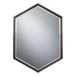 Holly & Martin Whexis Hexagon Wall Mirror, 34" x 24", Champagne