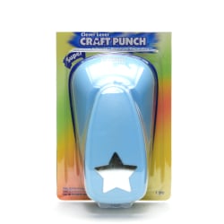 Marvy Uchida® Clever Lever Super Jumbo Craft Punch, Star, 2", Blue