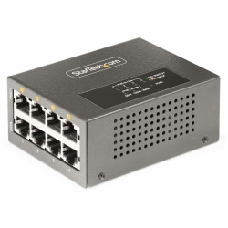 StarTech.com 4-Port Multi-Gigabit PoE++ Injector, 5/2.5/1G Ethernet (NBASE-T), PoE/PoE+/PoE++ (802.3af/802.3at/802.3bt), 160W Power Budget - 4-Port Multi-Gigabit PoE injector supports Ethernet 5/2.5/1Gbps and 100/10Mbps (NBASE-T)