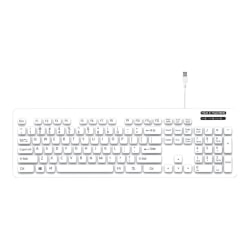 Man & Machine L Cool - Keyboard and mouse set - washable - USB - white