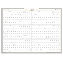 AT-A-GLANCE® 2026 WallMates Self-Adhesive Dry-Erase Yearly Calendar, Large, 24" x 18"