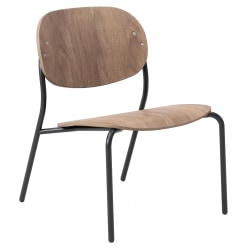 KFI Studios Tioga Laminate Guest Lounge Chair, Beech/Black