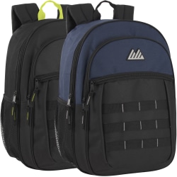 Summit Ridge Daisy Chain Backpacks, Black/Navy, Total Qty 24