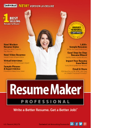 ResumeMaker Professional Deluxe 20, Download