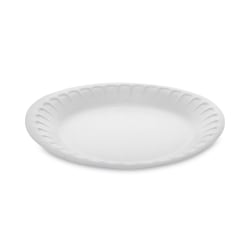Pactiv Evergreen Placesetter® Satin Non-Laminated Foam Dinnerware, Plate, 7" dia, White, 900/Carton