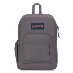 Jansport Cross Town Plus Backpack With 15" Laptop Pocket, 100% Recycled, Graphite Gray