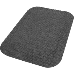 M+A Matting Anti Fatigue Hog Heaven Indoor Fashion Mat, 3’ x 12’, Gray