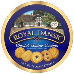 Royal Dansk Danish Butter Cookies, 24 Oz