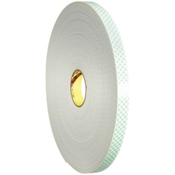3M™ 4008 Double-Sided Foam Tape, 3" Core, 2" x 5 Yd., Natural