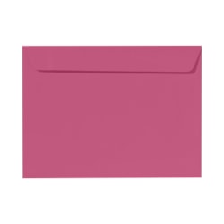 LUX Booklet 9" x 12" Envelopes, Gummed Seal, Magenta Pink, Pack Of 250