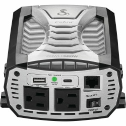 Cobra® POWER 500-Watt Multipurpose Power Inverter, Black & Gray, CPI500W