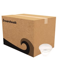 Boardwalk Polypropylene Souffle/Portion Cups, 4 Oz, 4"H x 4"W x 4"D, Translucent, Pack Of 2,500 Cups