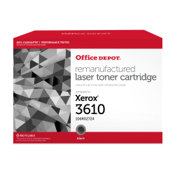 Office Depot® Brand Remanufactured Extra-High-Yield Black Metered Toner Cartridge Replacement For Xerox® 3610, OD3610EHYM