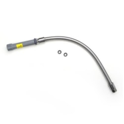 T&S Brass Stainless-Steel Pre-Rinse Hose With Handle, 24"