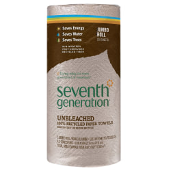 Seventh Generation™ 2-Ply Paper Towels, 100% Recycled, Brown, Roll Of 120 Sheets