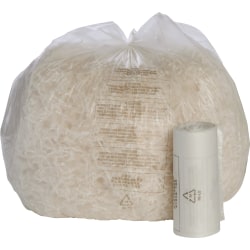 SKILCRAFT Shredder Bags, 31" x 36", 26 Gallons, Clear, Roll Of 50 Bags, (AbilityOne 8105-01-399-4792)