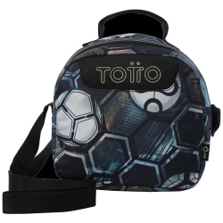 Totto Lunch Box, 8-11/16"H x 5-15/16"W x 7-1/2"D, Soccer, Total Qty 1