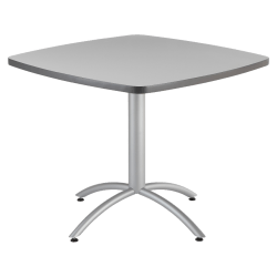 Iceberg CafeWorks Cafe Table, Square, 30"H x 36"W, Gray
