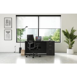 HON® Mod 60"W Computer Desk Credenza, Java Oak