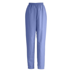 Medline ComfortEase™ Ladies' Elastic Waist Scrub Pants, 4X, Ceil Blue