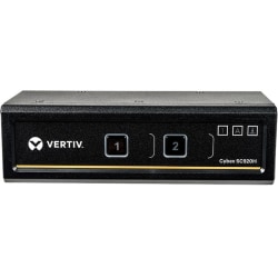 Avocent Vertiv Cybex SC900 Secure Desktop KVM Switch | 2 Port Dual-Head| HDMI | TAA - 4K UHD | NIAP PP 3.0 Compliant | Audio/USB | Secure Isolated Channels | 3-Year Full Coverage Factory Warranty - Optional Extended Warranty Available