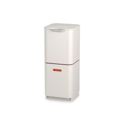 Joseph Joseph Totem Vertical Waste And Recycling Bin, 40 Liters, Stone