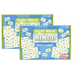 Junior Learning Sight Word Bingo Games, Grades 1 To 4, Pack Of 2 Games