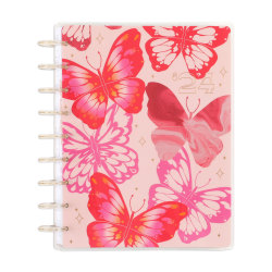 2024 Happy Planner Monthly/Weekly Classic Happy Planner, 7" x 9-1/4", Butterfly Bliss, January To December, PPCD12-377