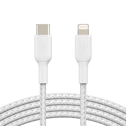 Belkin BoostCharge Braided USB-C To Lightning Cable, 1m/3.3ft, Black