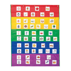 Learning Resources Rainbow Pocket Chart, 33 1/2" x 42", Multicolor, Grade 1 - Grade 3