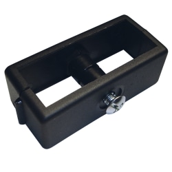 National Public Seating Ganging Clamps, 1" x 2-1/2", Black, Pack Of 10 Clamps