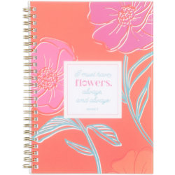 2024 Organized by Happy Planner Monthly/Weekly Small Happy Planner, 5-1/2" x 8-5/16", Bright Blooms, January To December, PTLA5D12-071SB