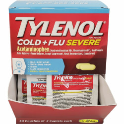 Tylenol Cold & Flu Severe Single-Dose Packets - For Tylenol Cold, Flu, Fever, Body Ache, Pain, Headache, Sore Throat, Nasal Congestion, Cough