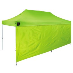Ergodyne SHAX 6097 Pop-Up Tent Sidewalls, 10' x 20', Lime
